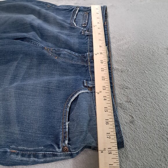 BKE Star 20 Jean Women 36x33.5, Tag 34x33.5 Bootcut Blue Denim Cotton Distressed - Picture 9 of 15